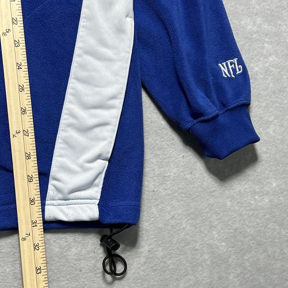 NFL Indianapolis Colts Fleece 1/4 Zip Blue Pullover Sweater Coldgear Men’s Large - Picture 7 of 11